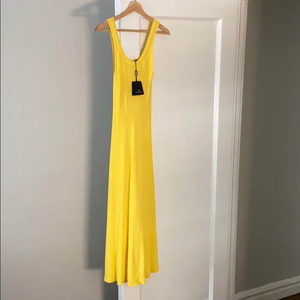 Yellow ribbed Massimo Dutti dress - New with tags